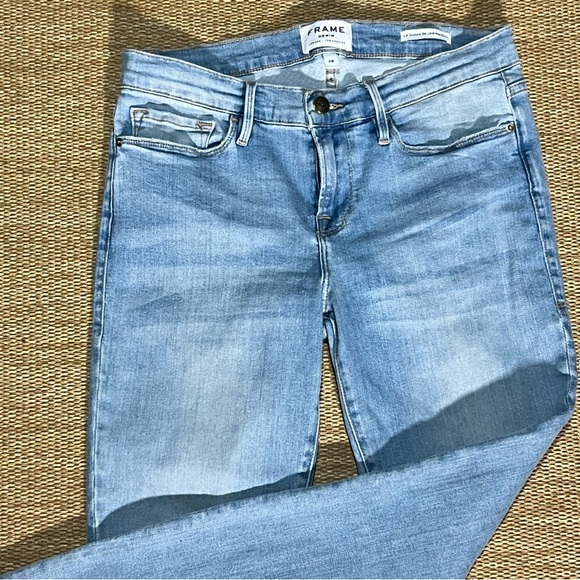 FRAME Le Skinny de Jeanne Crop Skinny Jeans Size 28 Great Condition - Picture 5 of 14